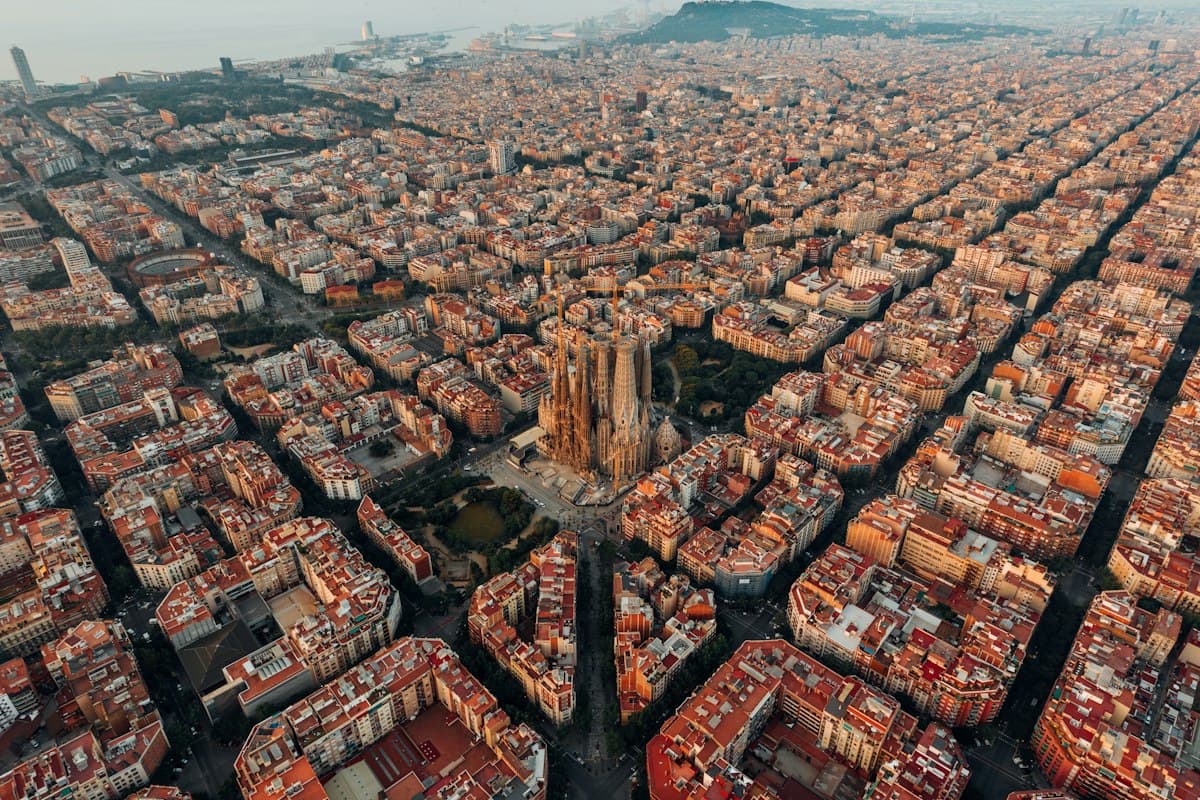 Barcelona coastline